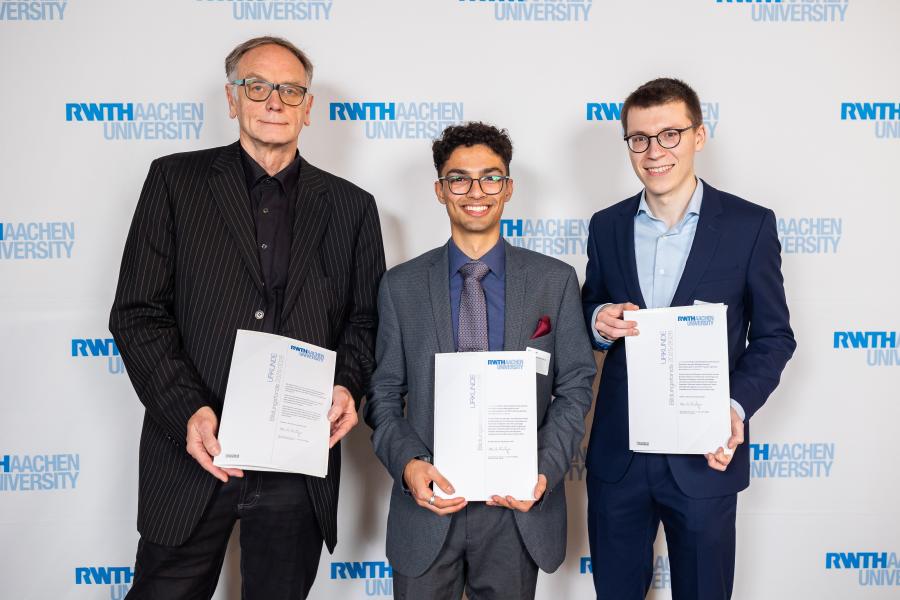 v.l.: Norbert Dewender, Dylan Datta, Anton Bartels Foto: ©Stefan Hense